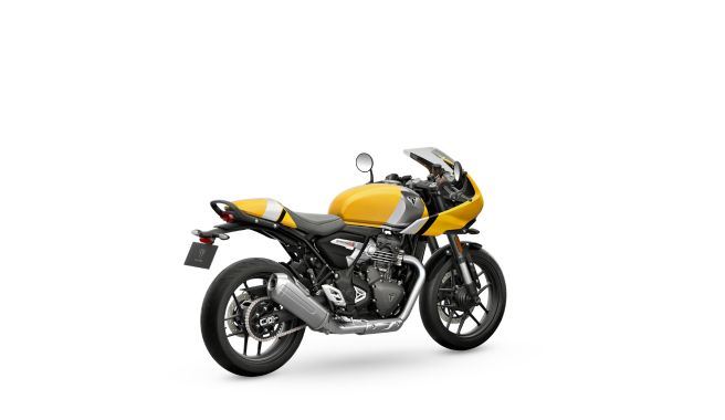 Load image into Gallery viewer, 2026 Triumph Thruxton 400 - Metallic Racing Yellow/Aluminium Silver