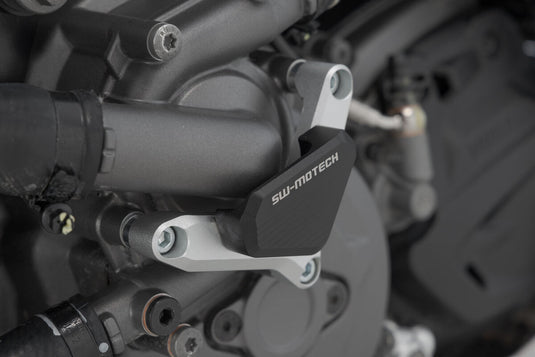 SW MOTECH WATER PUMP PROTECTION SILVER/BLACK DUCATI X DIAVEL HYPERMOTARD MONSTER MULTISTRADA