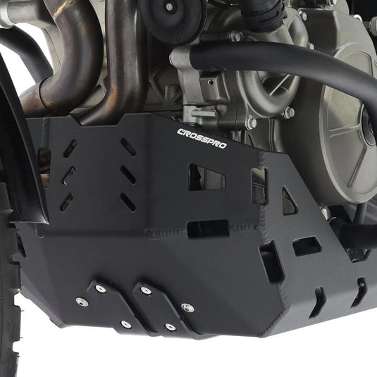 BASHPLATE CROSSPRO BLACK APRILIA TUAREG 660