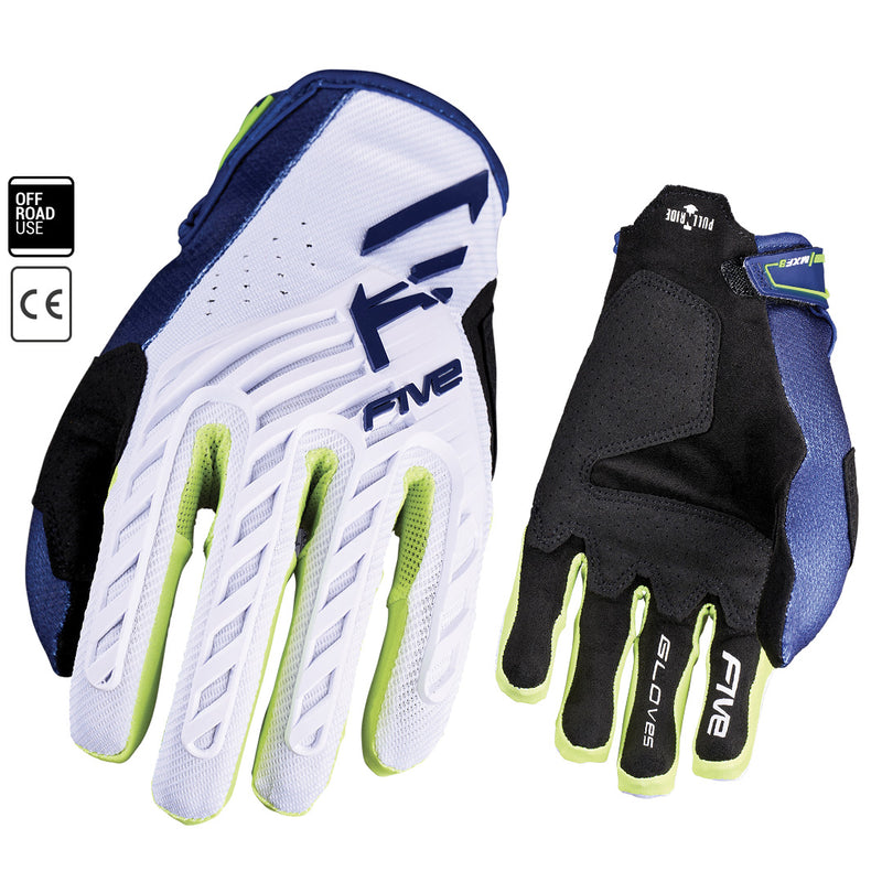 Load image into Gallery viewer, FIVE MXF3 EVO White Navy Fluro Yellow
