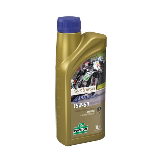 ENGINE OIL FULLY SYNTHETIC 15W 50 SYNTHESIS 4 RACING ROCK OIL 1L