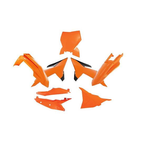 PLASTICS KIT RTECH 6 PIECE ORANGE BLACK KTM SX SXF