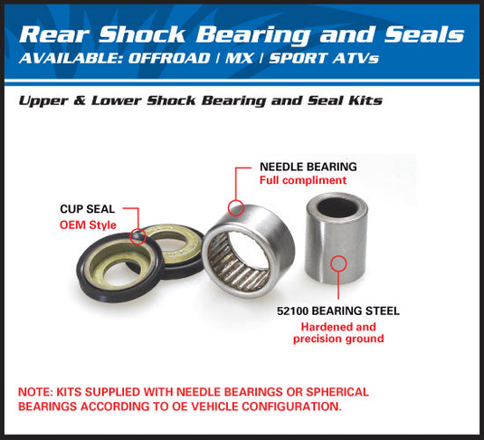 ALL BALLS SHOCK BEARING KIT UPPER REAR HONDA CR CRF