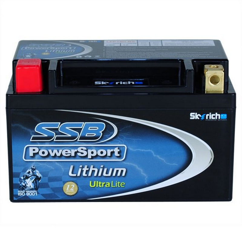 Load image into Gallery viewer, MOTORCYCLE AND POWERSPORTS BATTERY LITHIUM ION 12V 290CCA BY SSB LIGHTWEIGHT LITHIUM ION PHOSPHATE
