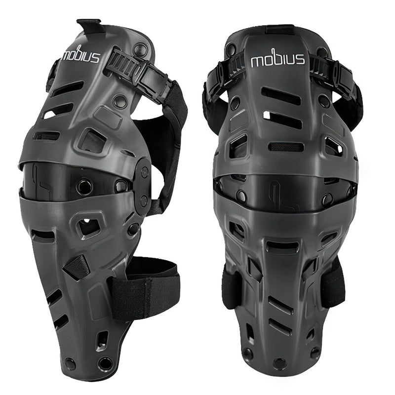 Load image into Gallery viewer, Mobius X8H Hybrid Knee Support Grey Black
