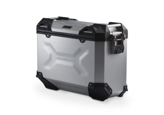 SW MOTECH TRAX ADVENTURE SIDE CASE RIGHT ALUMINUM 37L SILVER