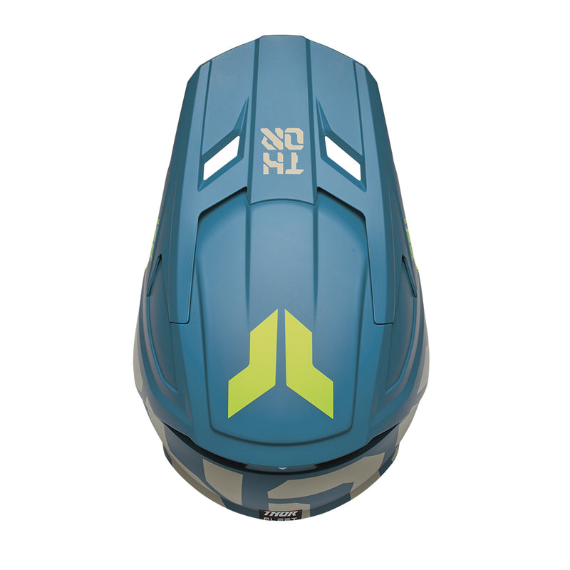 Load image into Gallery viewer, THOR HELMET FLEET FORGE BLUE YOUTH
