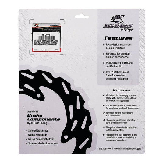 Brake Disc Front / Rear 18-0096