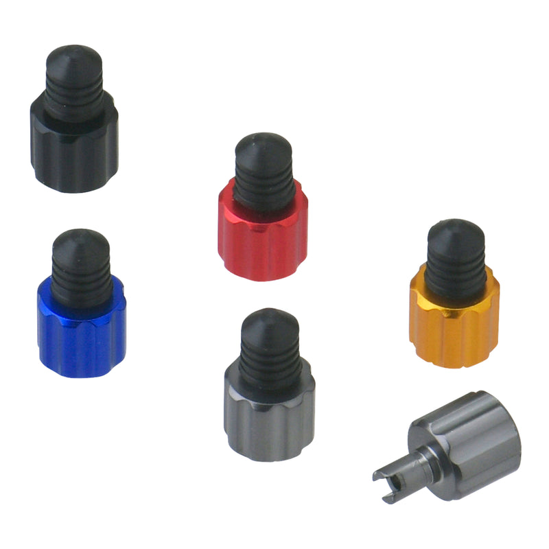 Load image into Gallery viewer, DRC AIRVALVE CAP W/VALVE WRENCH 2PCS TI-COLOUR
