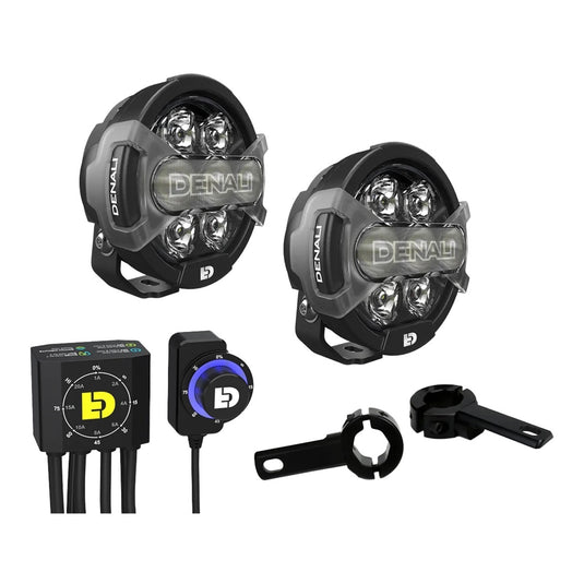 Denali D7 Pro Premium Lighting Kit with DialDim & Crash Mount - Universal Fit