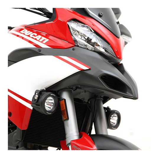 Denali Aux Light Mount Brackets - Ducati Multi 1200 (All) '10-'14