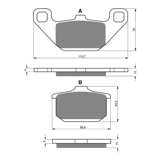 GOLDfren Brake Pads - S3 Sintered Sports