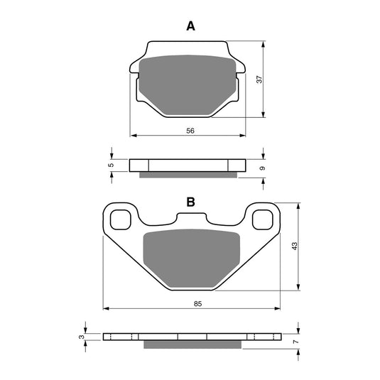 GOLDfren Brake Pads - K5 Off-Road Racing