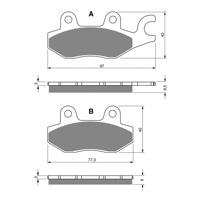 Load image into Gallery viewer, GOLDfren Brake Pads - S3 Sintered Sports
