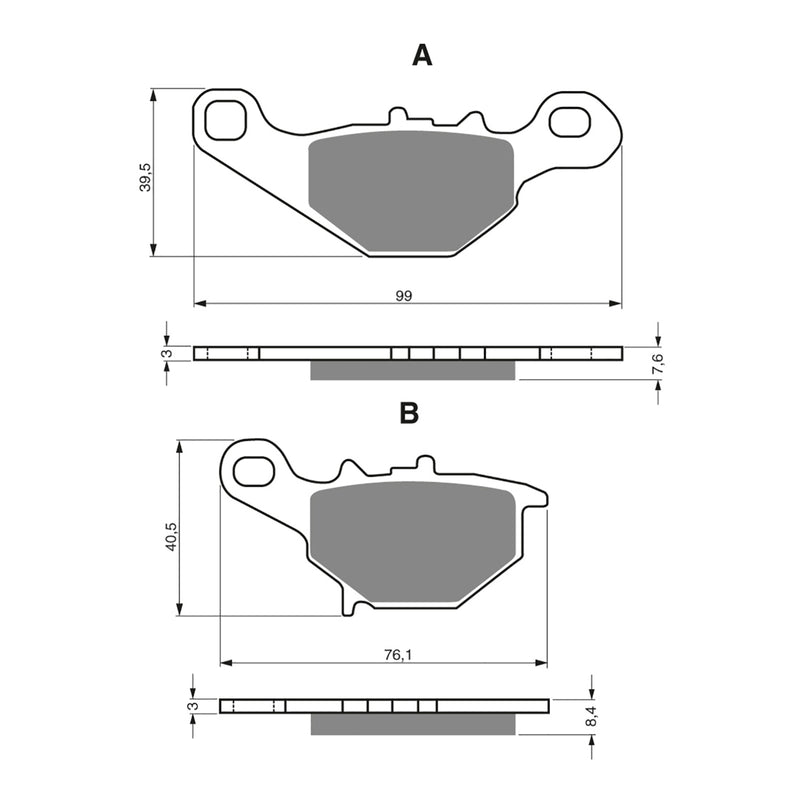 Load image into Gallery viewer, GOLDfren Brake Pads - S3 Sintered Sports
