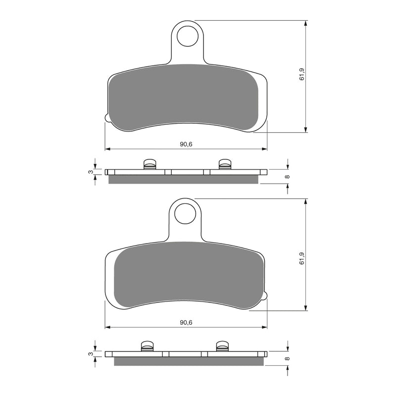 Load image into Gallery viewer, GOLDfren Brake Pads - S3 Sintered Sports
