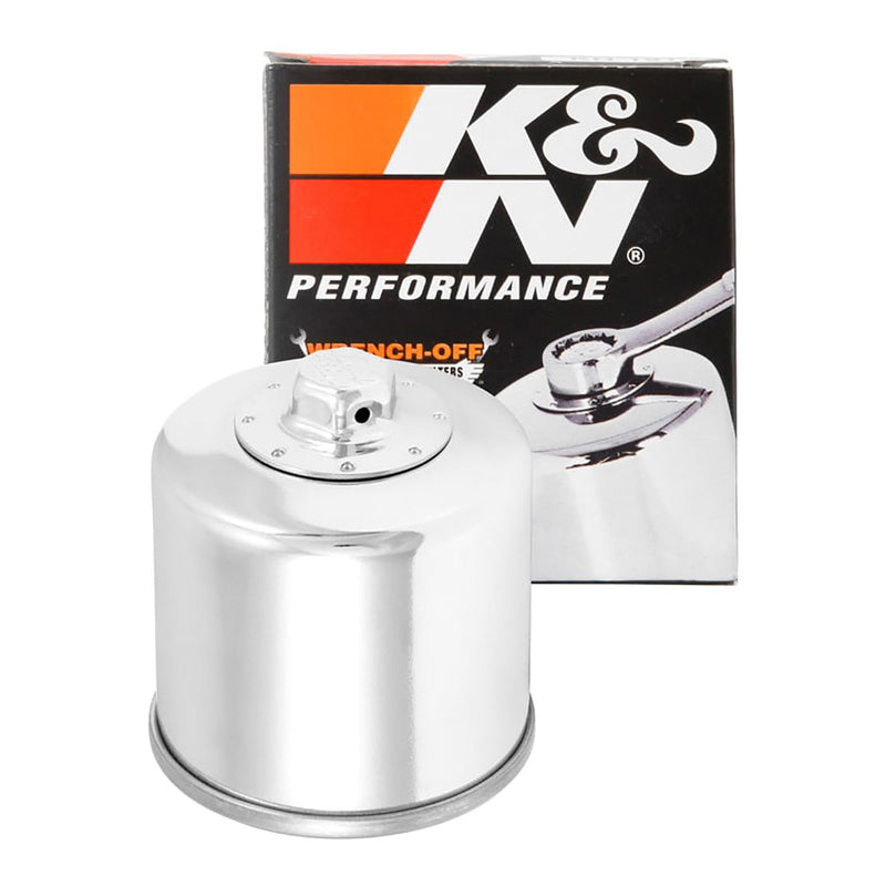Load image into Gallery viewer, K&amp;N Oil Filter - Chrome (HF204)
