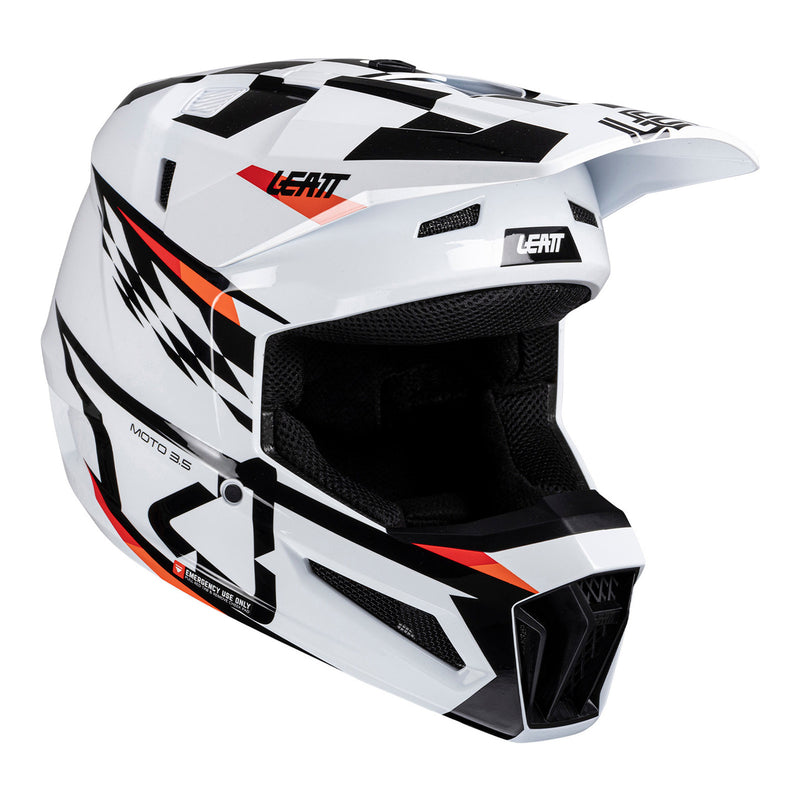Load image into Gallery viewer, Leatt 2026 3.5 Junior Helmet Kit - White
