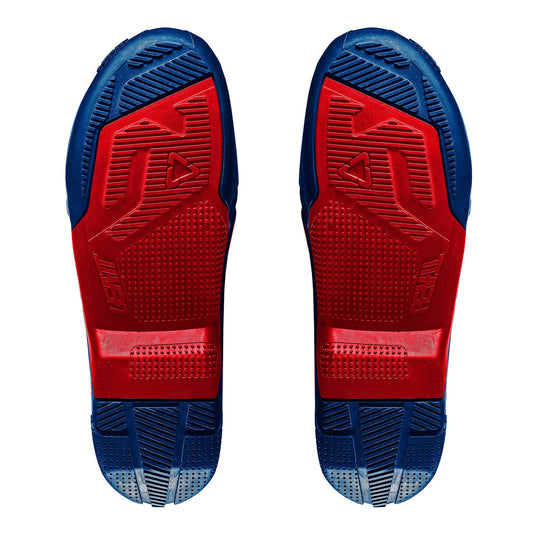 Leatt 4.5/5.5 Boot Outer Sole - Blue / Red [Pair]