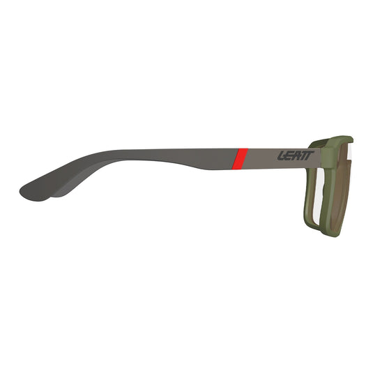 Leatt TheViz Pyrenees Sunglasses - Satin Green Polarized Silver 20 VLT