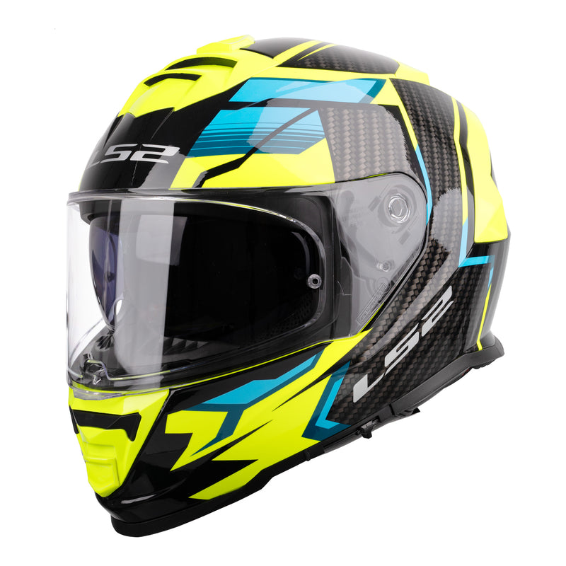 Load image into Gallery viewer, LS2 FF800 Storm II Tracker Helmet - Black / Hi-Vis Yellow 06
