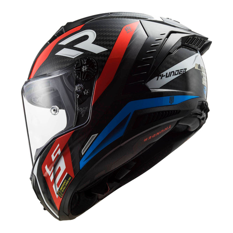 Load image into Gallery viewer, LS2 FF805C Thunder Carbon Supra Helmet - Red / Blue
