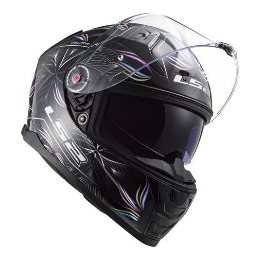 LS2 FF811 Vector II Tropical Helmet - Black / White