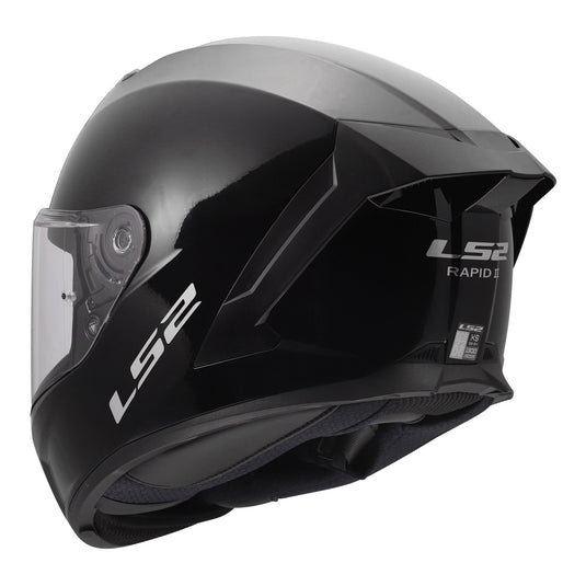 LS2 FF820 Rapid III Solid Helmet - Gloss Black