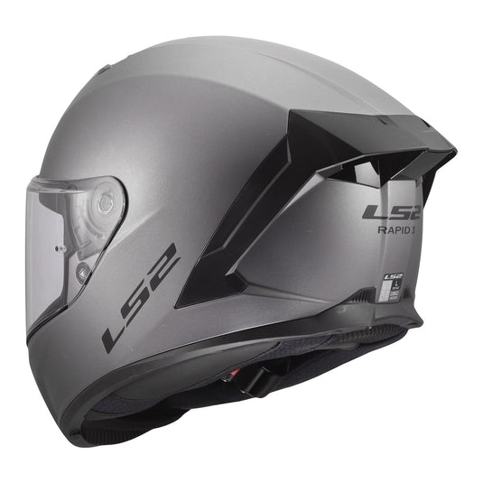 LS2 FF820 Rapid III Solid Helmet - Matte Titanium