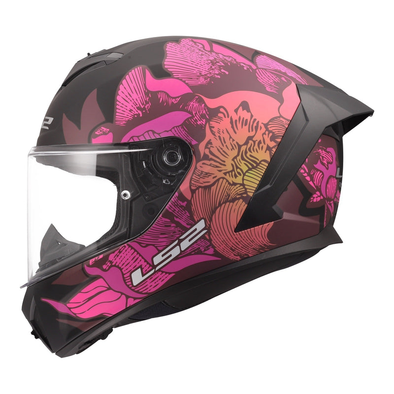 Load image into Gallery viewer, LS2 FF820 Rapid III Popppies Helmet - Black / Pink
