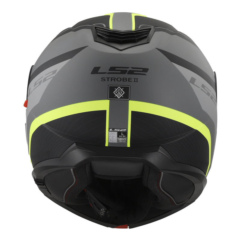 Load image into Gallery viewer, LS2 FF908 Strobe II Monza Flip Front Helmets - Matte Black / Hi-Vis Yellow 06
