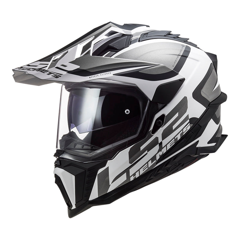 Load image into Gallery viewer, LS2 MX701 Explorer Alter Helmet - Matte Black / White (XS)
