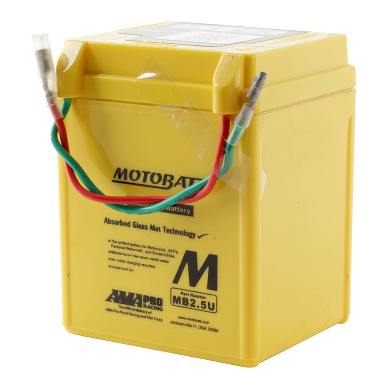 Load image into Gallery viewer, Motobatt QuadFlex Battery MB2.5U (10pcs/ctn) - Indent
