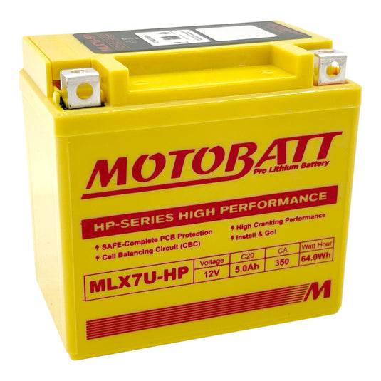 Motobatt Pro Lithium Battery MLX7U-HP *8