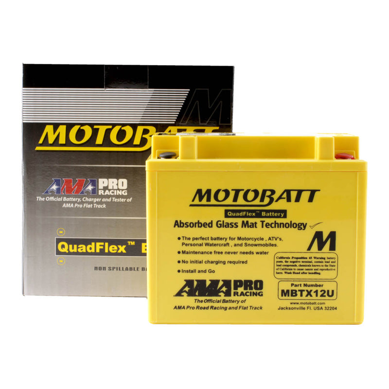 Load image into Gallery viewer, Motobatt Battery Quadflex AGM - MBTX12U
