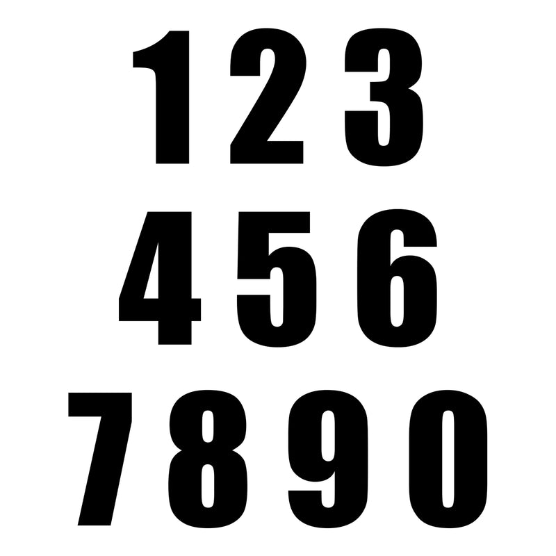 Load image into Gallery viewer, Whites Race Number - Black #4 (10 Pack)
