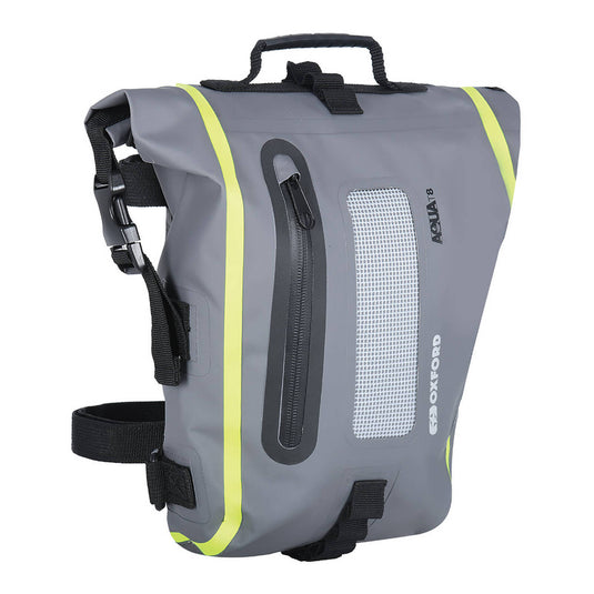 Oxford Tail Bag Aqua T8 - Black / Grey / Fluro Yellow