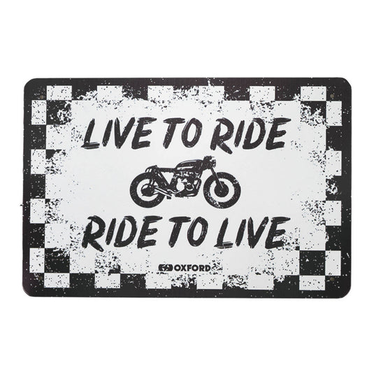 Oxford Garage Metal Sign: Ride