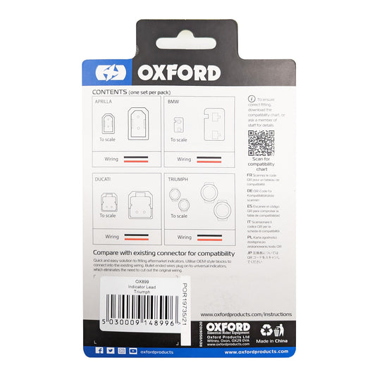 Oxford Indicator Leads - Triumph