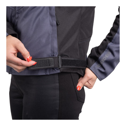 Oxford Valencia 3.0 Waterproof Dr2Dry Women's Textile Jacket - Grey / Black