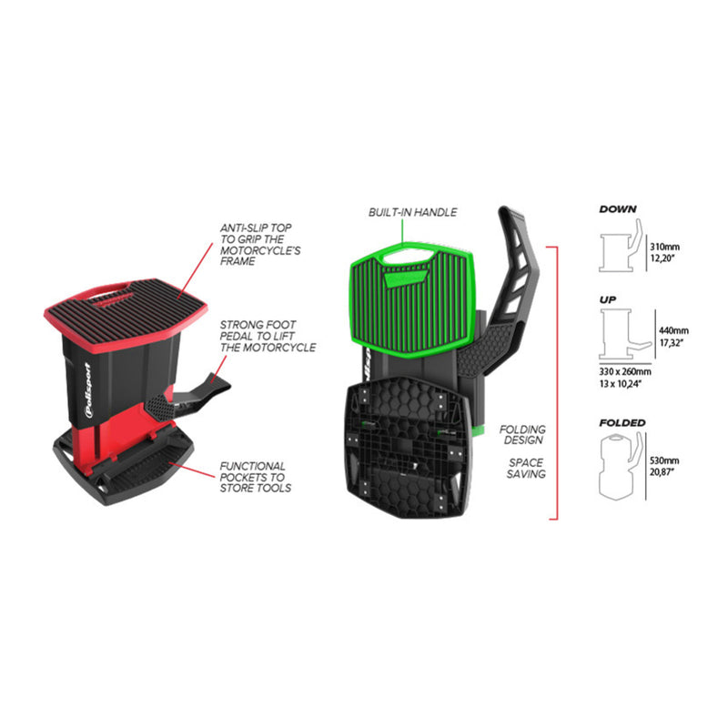 Load image into Gallery viewer, Polisport Bike Lift Stand - Black
