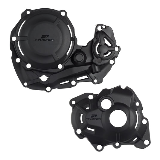 Poli Clutch & Ignition Cover Protector Kit YZ450F '23 - Black