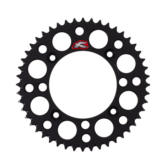 Renthal Sprocket Rear Black 48T Alloy 7075 T6 Grooved