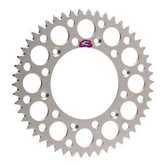 Renthal Rear Sprocket T6 7075 Grooved - Silver [Yamaha]