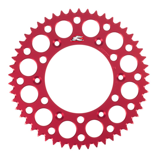 Renthal Sprocket Rear Red 50T Alloy 7075 T6 Grooved