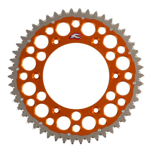 Renthal Sprocket Twinring Orange 50T Bi-Metal Grooved