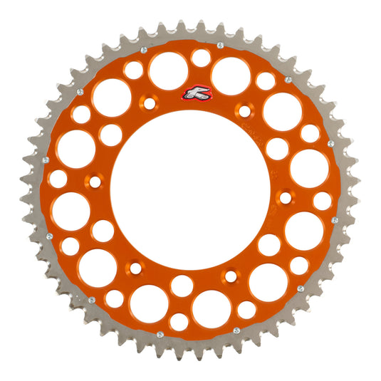 Renthal Sprocket Twinring Orange 52T Bi-Metal Grooved