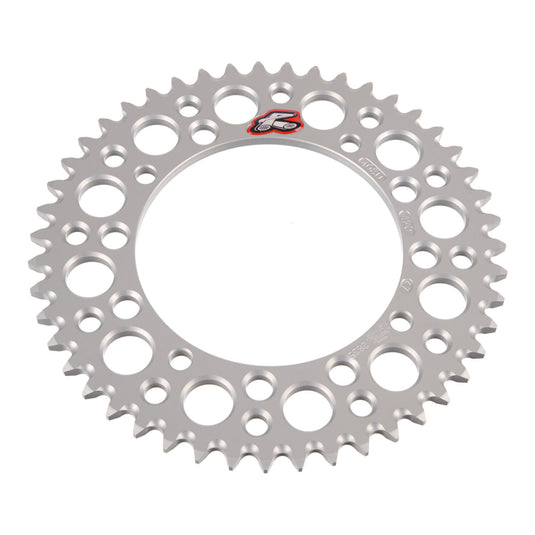 Renthal Sprocket Rear Silver 47T Alloy 7075 T6 Grooved