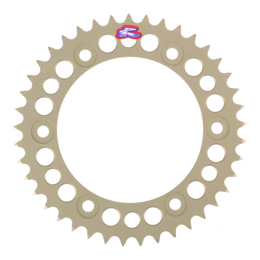 Renthal Sprocket Rear Silver 41T Alloy 7075 T6 Grooved Mont