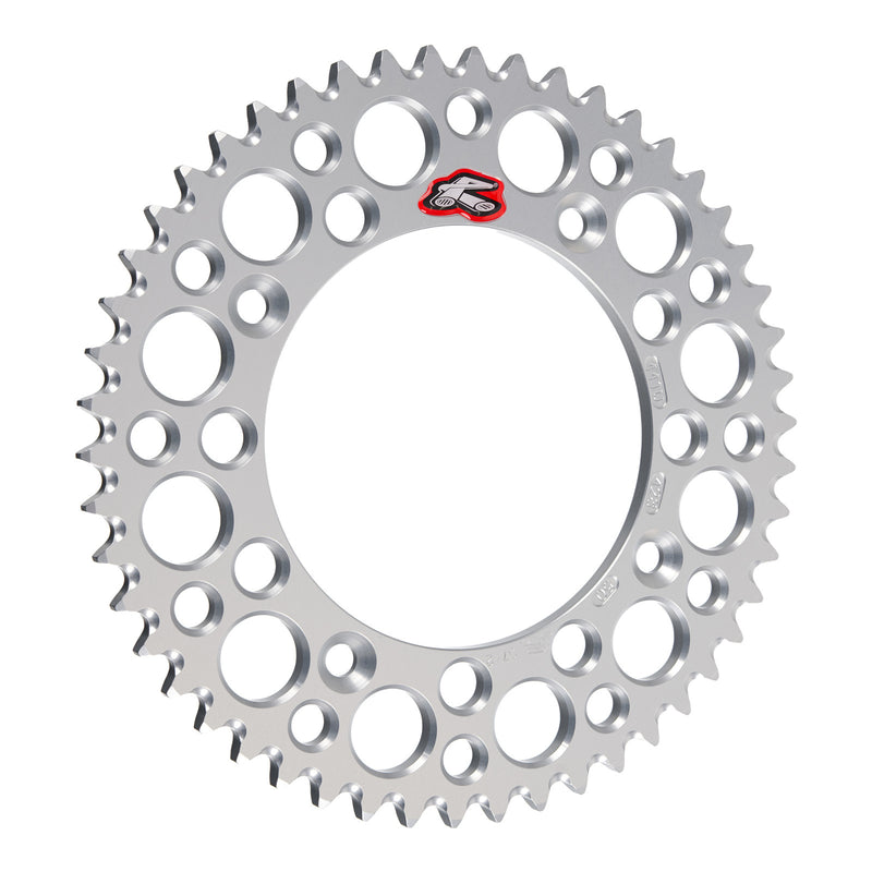 Load image into Gallery viewer, Renthal Rear Sprocket - Silver 50T Alloy 7075-T6 Grooved
